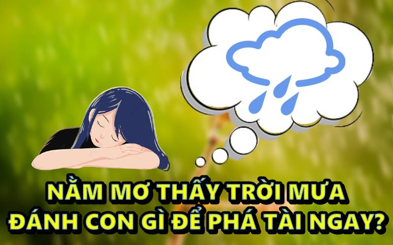 Nằm mơ thấy trời mưa đánh con gì để phá tài ngay?