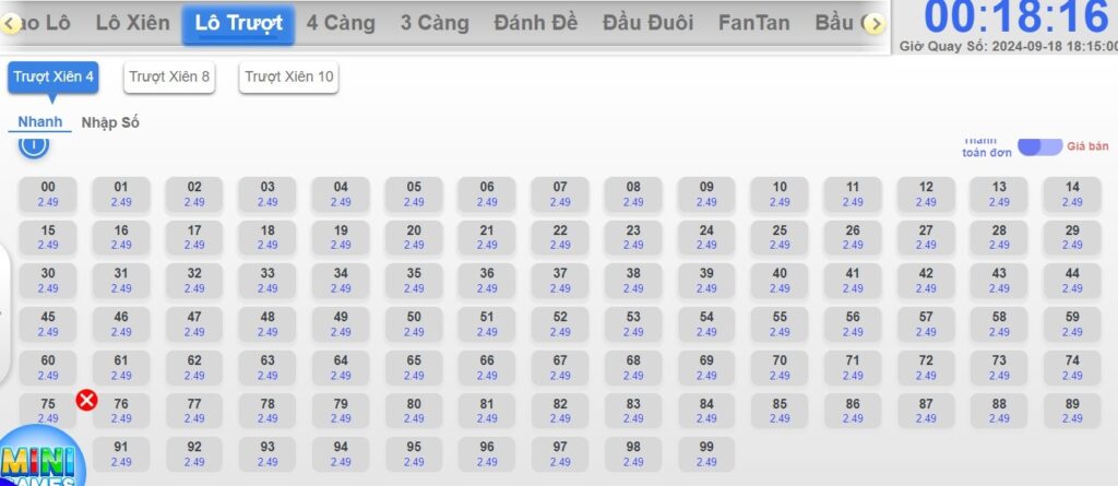 Lô trượt là gì? Những hình thức chơi lô trượt nổi bật