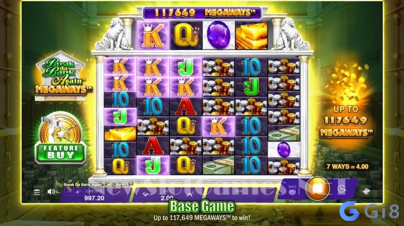 Break da Bank – game slot đơn giản với hệ số nhân thưởng hấp dẫn theo chủ đề ngân hàng. Break da Bank – game slot đơn giản với hệ số nhân thưởng hấp dẫn theo chủ đề ngân hàng.