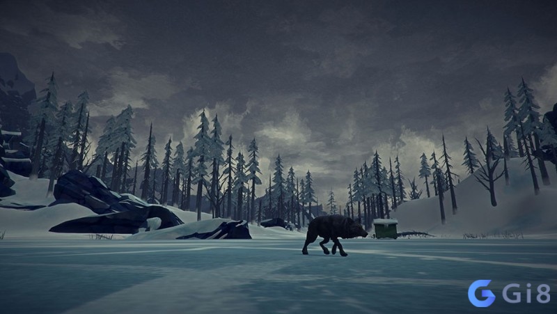 Khám phá thế giới rộng lớn của The Long Dark với rừng sâu, hồ đóng băng, cabin hoang và hang động