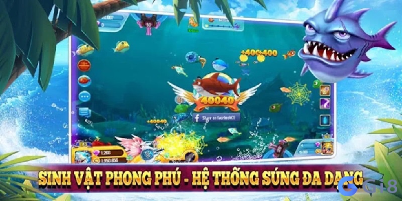 Hệ thống cá rất phong phú và đa dạng giúp anh em không còn cảm giác nhàm chán khi chơi