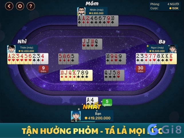 Tạo phỏm giúp giảm điểm bài rác và là điều kiện bắt buộc để ù, vì vậy người chơi cần tính toán kỹ lưỡng khi ăn hoặc đánh bài