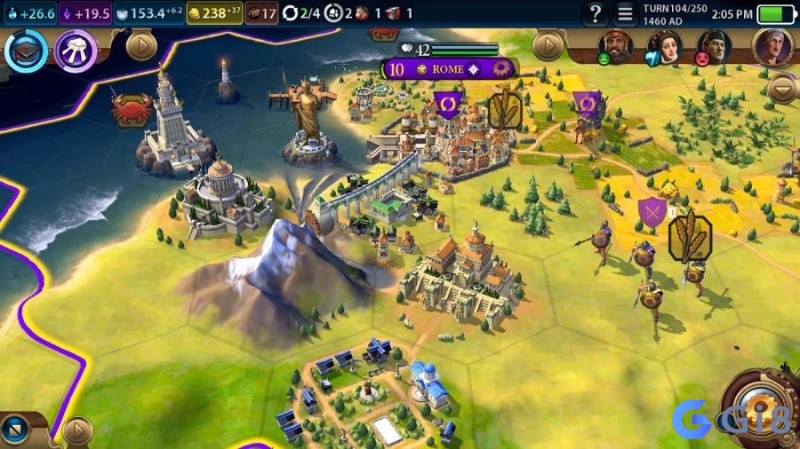 Lãnh đạo nền văn minh từ thời kỳ đồ đá đến tương lai trong siêu phẩm chiến thuật Civilization VI. Lãnh đạo nền văn minh từ thời kỳ đồ đá đến tương lai trong siêu phẩm chiến thuật Civilization VI.