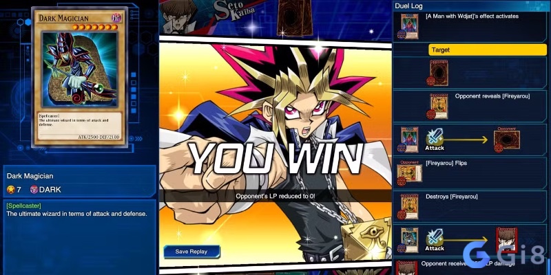 Yu-Gi-Oh! là top game thẻ bài hay đưa người chơi trở lại tuổi thơ với những trận đấu thẻ bài kinh điển và chiến thuật đầy kịch tính.