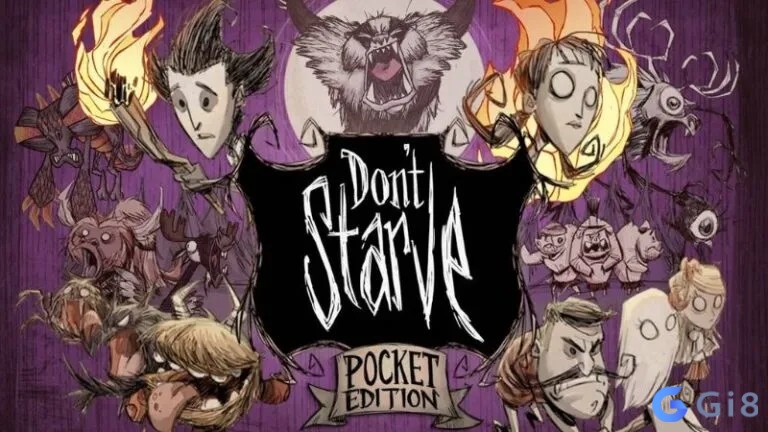 Don’t Starve: Pocket Edition gây ấn tượng với phong cách đồ họa tối giản và gameplay sinh tồn sâu sắc