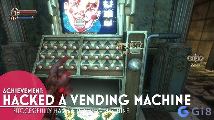 Giao diện hack m&aacute;y m&oacute;c với c&aacute;c đường dẫn v&agrave; n&uacute;t bấm trong kh&ocirc;ng gian Rapture