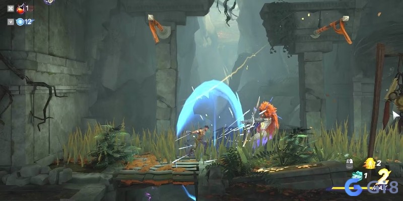 Nh&acirc;n vật Sargon di chuyển linh hoạt trong game Prince of Persia: The Lost Crown