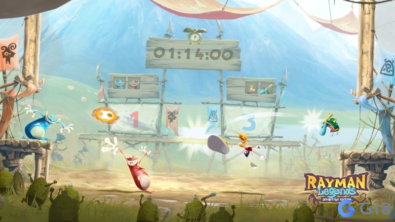 Rayman Legends thử thách tốc độ yêu cầu timing và phản xạ chuẩn
