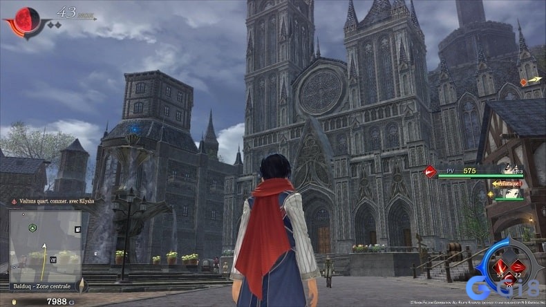 Khung cảnh Balduq tạo cảm gi&aacute;c như một m&ecirc; cung dọc, c&agrave;ng chạy c&agrave;ng muốn thử th&ecirc;m đường mới trong game Ys IX: Monstrum Nox