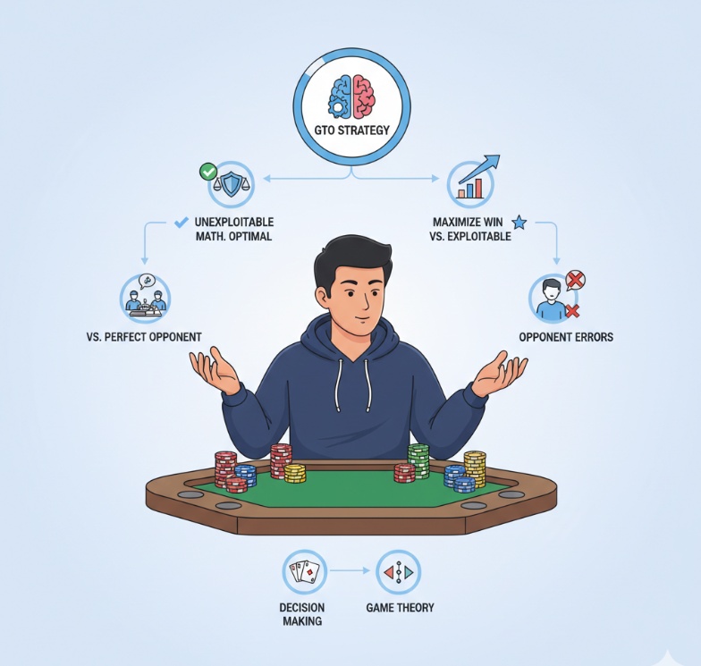 GTO là gì trong Poker? Lý thuyết tối ưu nâng tầm kỹ năng