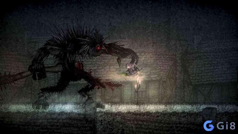 Người chơi tập trung cao độ khi đối đầu boss kh&oacute; trong kh&ocirc;ng gian hẹp