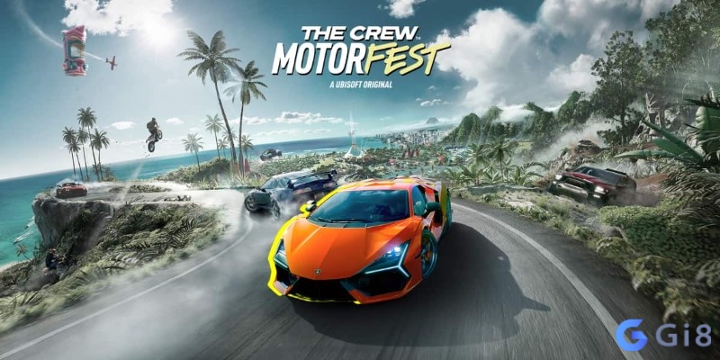 Xe đua chạy ven biển O'ahu trong game The Crew Motorfest lúc chiều muộn trong The Crew Motorfest