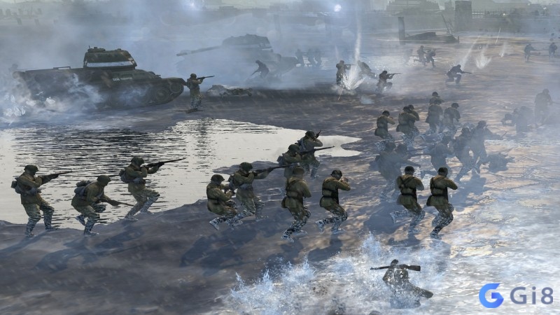 Đồ hoạ của Company of Heroes 2 với những trận chiến thật sự gây ấn tượng.
