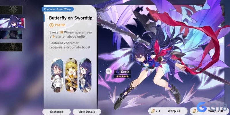 Màn hình banner nhân vật giới hạn, gợi cảm giác lựa chọn và cân nhắc tài nguyên