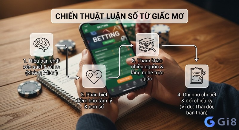 Chiến thuật luận số từ giấc mơ theo kinh nghiệm thực chiến: 4 bước hiểu xác suất, phân biệt điềm báo và đối chiếu kỹ