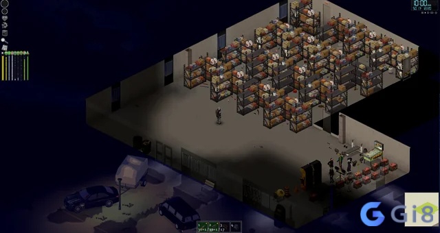 Người chơi kiểm tra túi đồ và vật phẩm sinh tồn trước khi ra ngoài