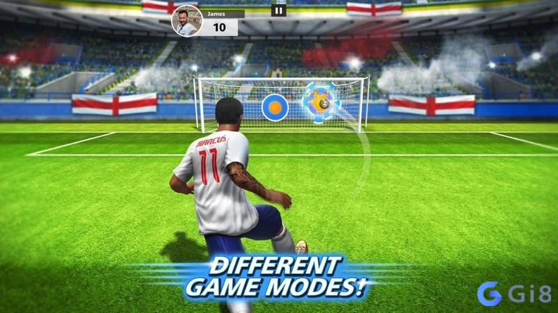 Football Strike Online Soccer với pha sút phạt trên điện thoại Android