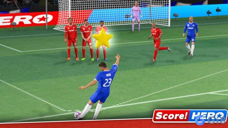 Score Hero trên Android với pha sút bóng ghi bàn đẹp mắt