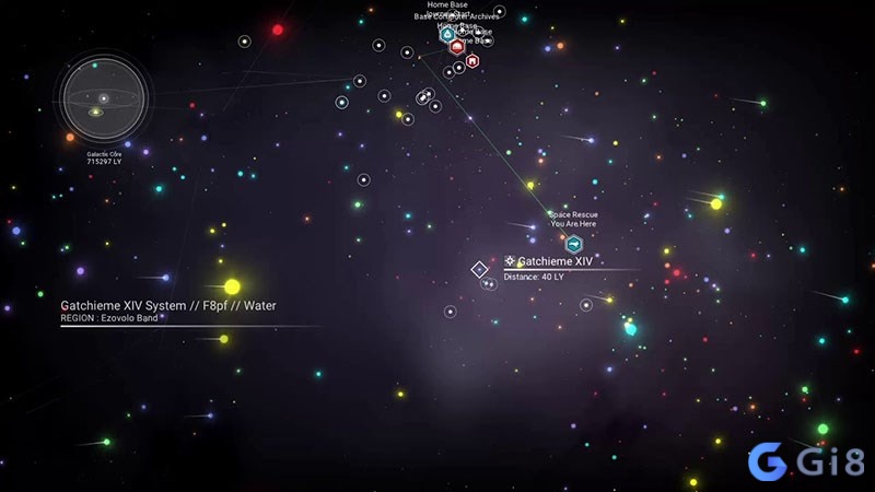 Bản đồ thiên hà rộng lớn của No Man’s Sky