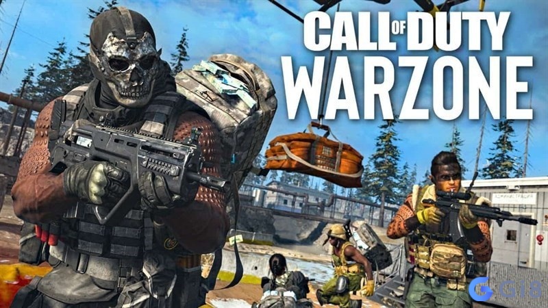Nhân vật đặc nhiệm trong Call of duty: warzone đáp xuống bản đồ chiến trường rộng lớn