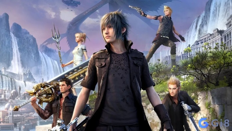 Nhóm nhân vật chính trong game Final Fantasy XV trên hành trình qua Eos