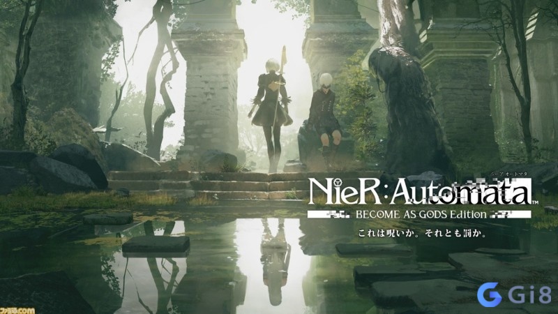 NieR Automata game hành động nhập vai có nhân vật android và thế giới hậu tận thế