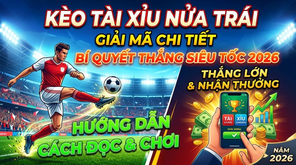Kèo tài xỉu nửa trái: Giải mã chi tiết, bí quyết thắng siêu tốc 2026