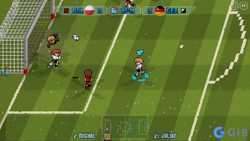 Pixel Cup Soccer 17 nổi bật với phong cách pixel hoài cổ và gameplay bóng đá vui nhộn