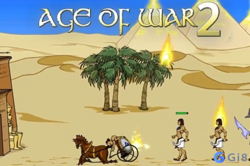Age of War 2 nổi bật với cơ chế phát triển quân đội xuyên suốt nhiều thời đại