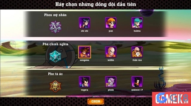 Ngọc Rồng Đại Chiến khuyến khích chiêu mộ nhân vật và nâng cấp bộ kỹ năng riêng