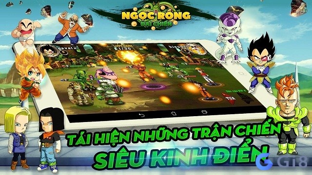 Ngọc Rồng Đại Chiến từng kết hợp vượt phụ bản với phát triển sức mạnh nhân vật